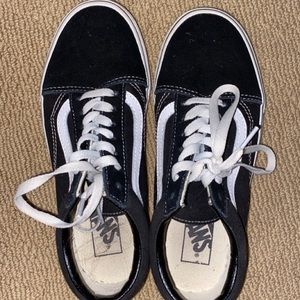 black old skool vans - 7.5 women or 6 men’s